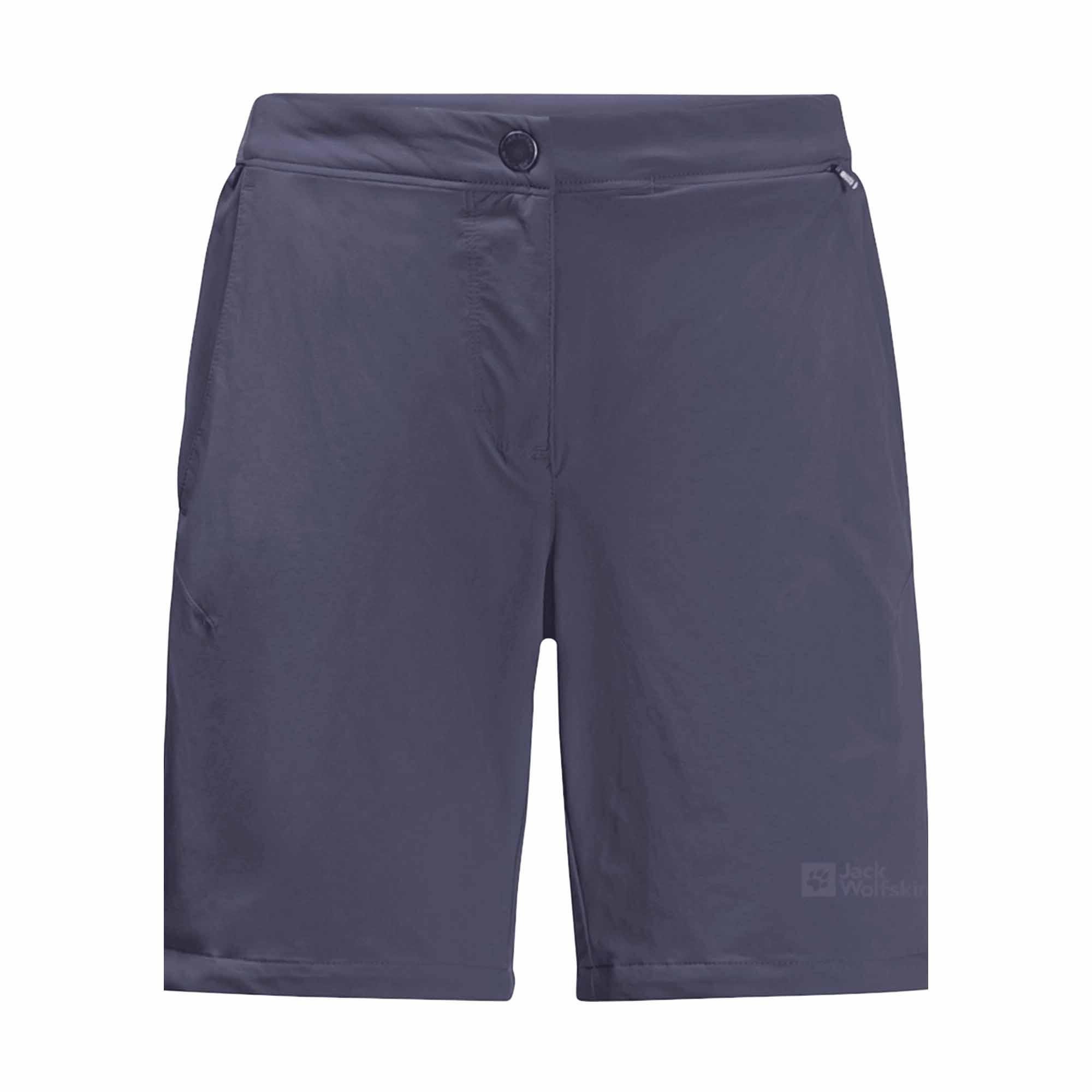 JACK WOLFSKIN Short da trekking donna Jack Wolfskin Hilltop Trail grigio elasticizzato