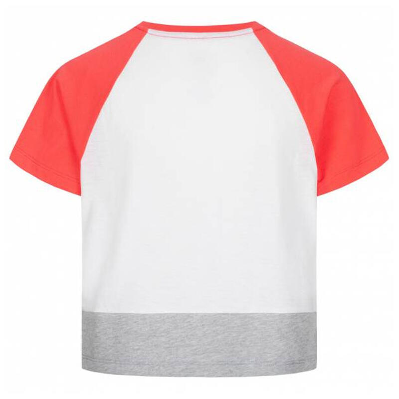 T-shirt blanc Fille Asics Color Block