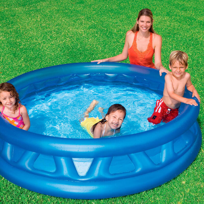 Piscina desmontable hinchable Criança con 2 aros y relieve Intex 188x46 cm