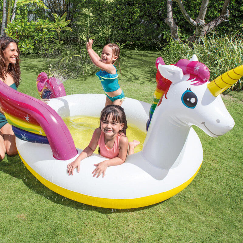 272 x 193 x 104 cm  Intex Piscine pour Enfants Licorne Magique