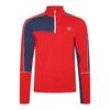 Heren Dignify II Half Zip Base Layer Top (Gevaar Rood/Maanlicht)