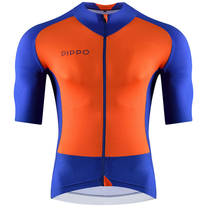 PIPPO - Stelvio Jersey maillot de course bleu orange