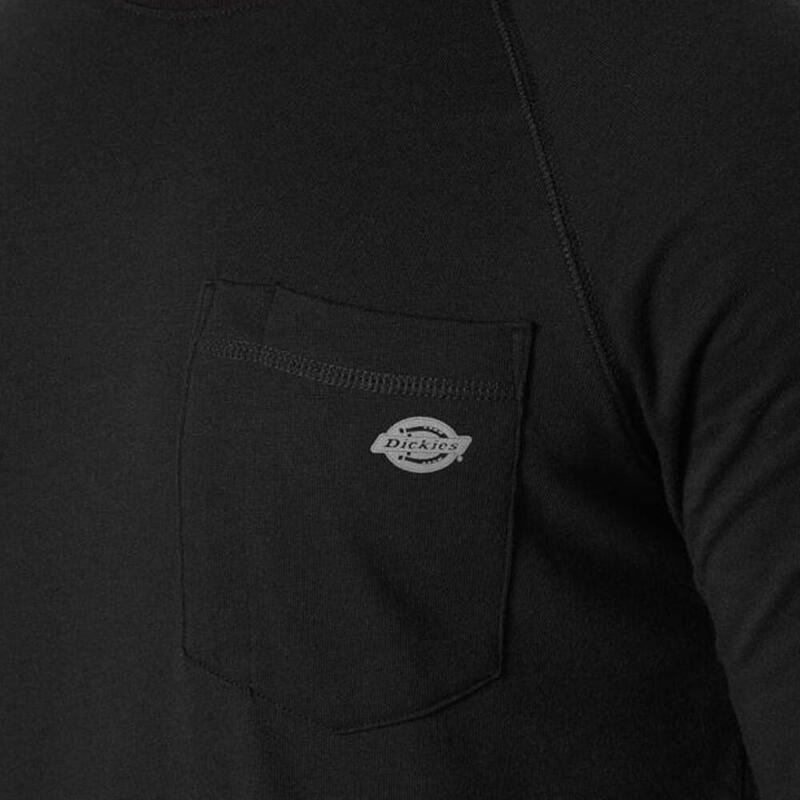 T-shirt Noir Homme Dickies Temp Iq Logo