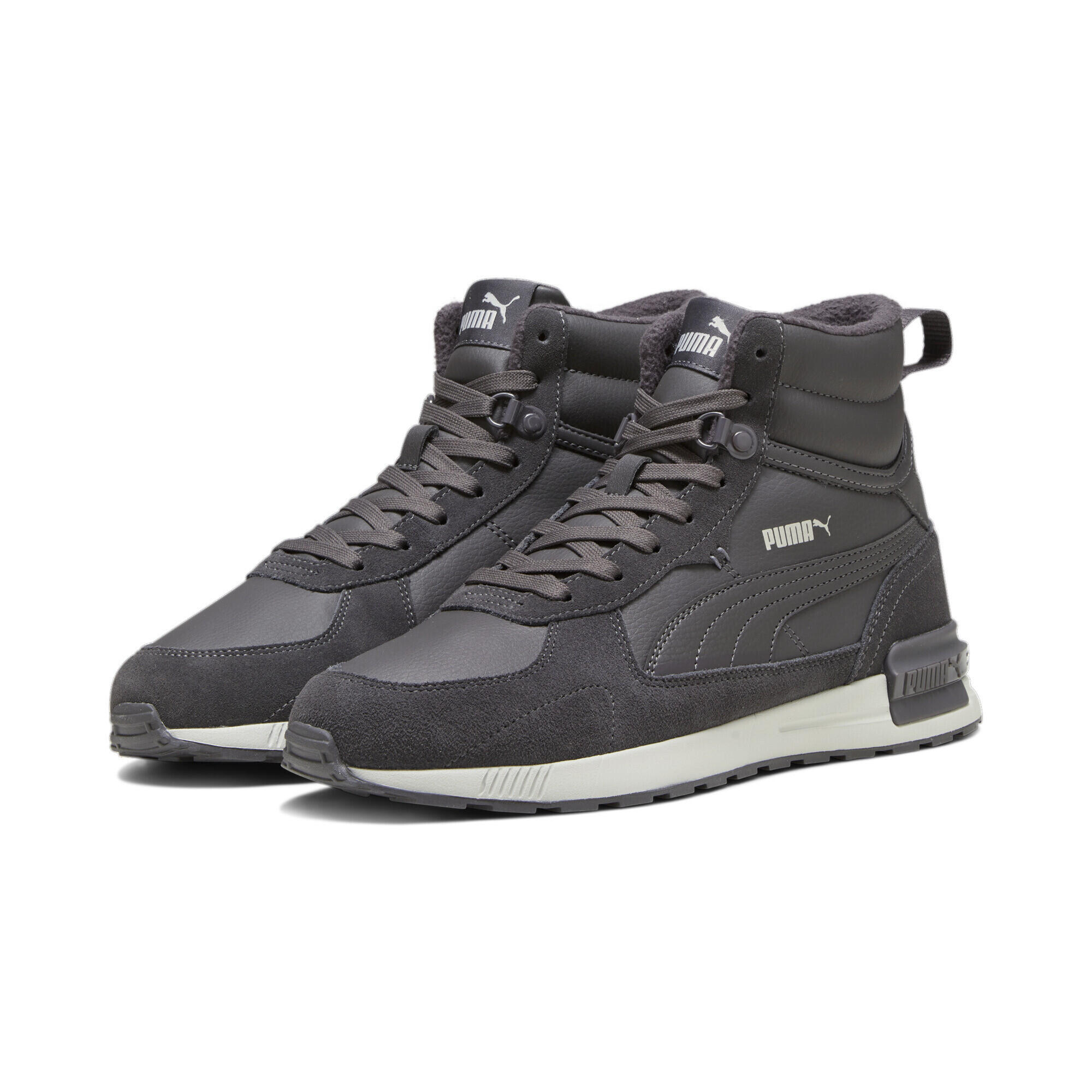 Puma - Sneakers Mi-hautes Graviton Puma Dark Coal Ash Gray - Baskets - Gris|multicolore - Decathlon