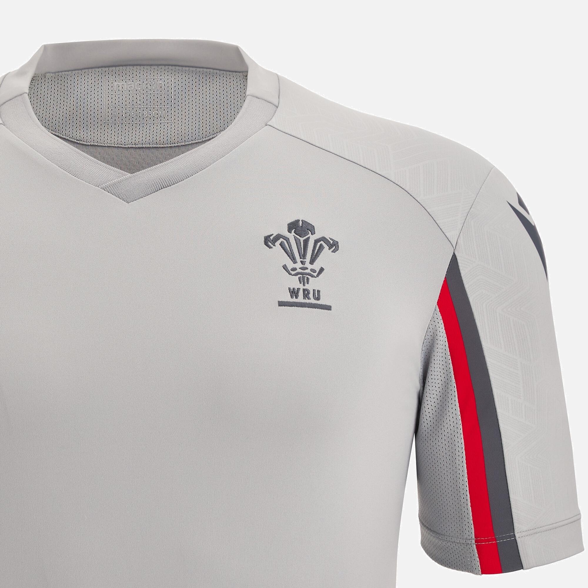 Macron Wales WRU Mens Player Training Shirt 3/4