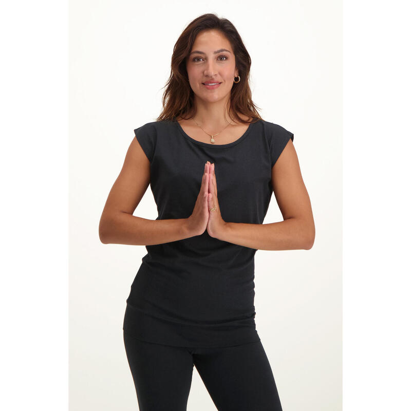 T-shirt de yoga durable Asana - Noir