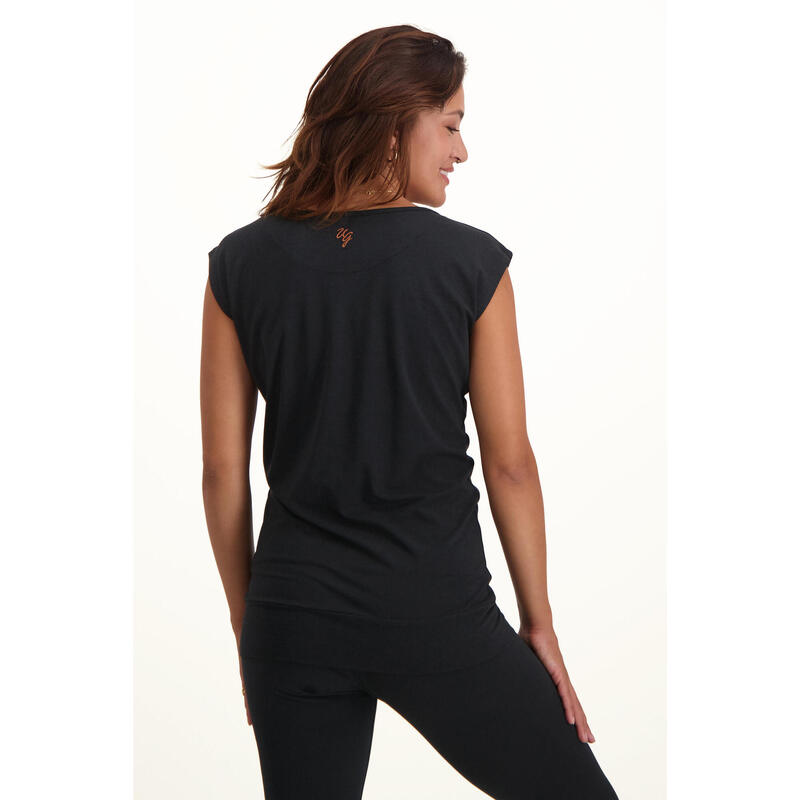 T-shirt de yoga durable Asana - Noir