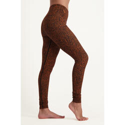 Satya - High-waist legging van bamboe & biologisch katoen - Bruin/Print
