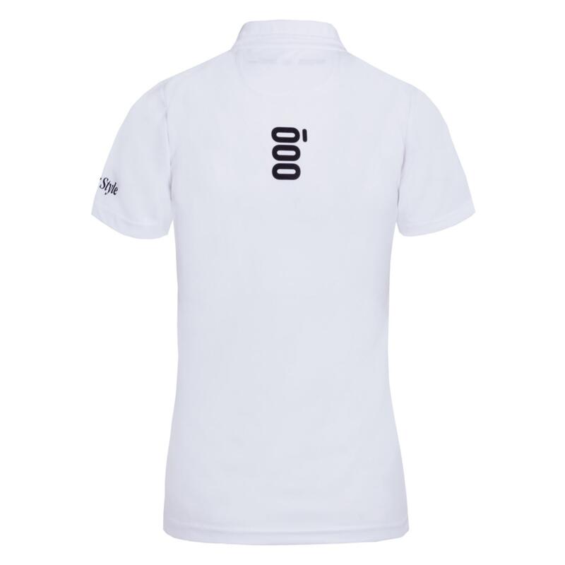 Polo Técnico Camiseta Técnica Casual Blanco Mujer White Crew Mooquer