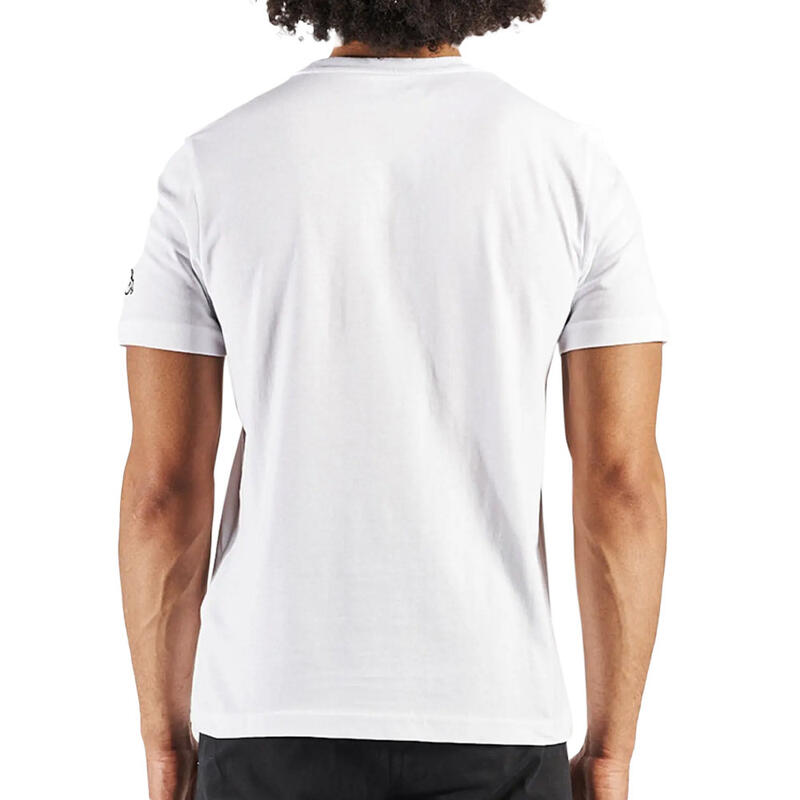 Camiseta de Manga Corta Hombre Kappa Fromen M Blanco