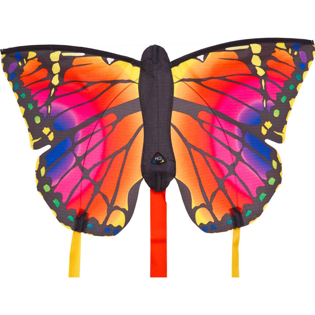 Children's Kite HQ Butterfly Kite R Ruby 100302 Red 52 x 34 cm + 2x 300 cm tails
