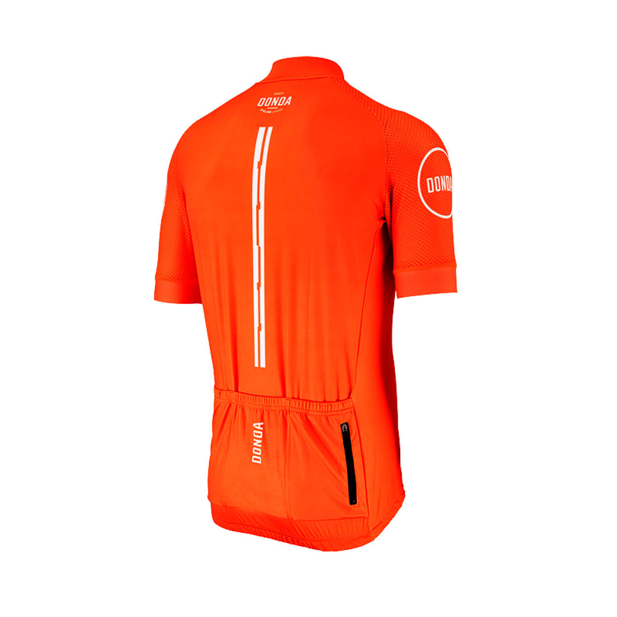 Principal Jersey - Short Sleeved Mens Cycling Jersey - Orange 3/4