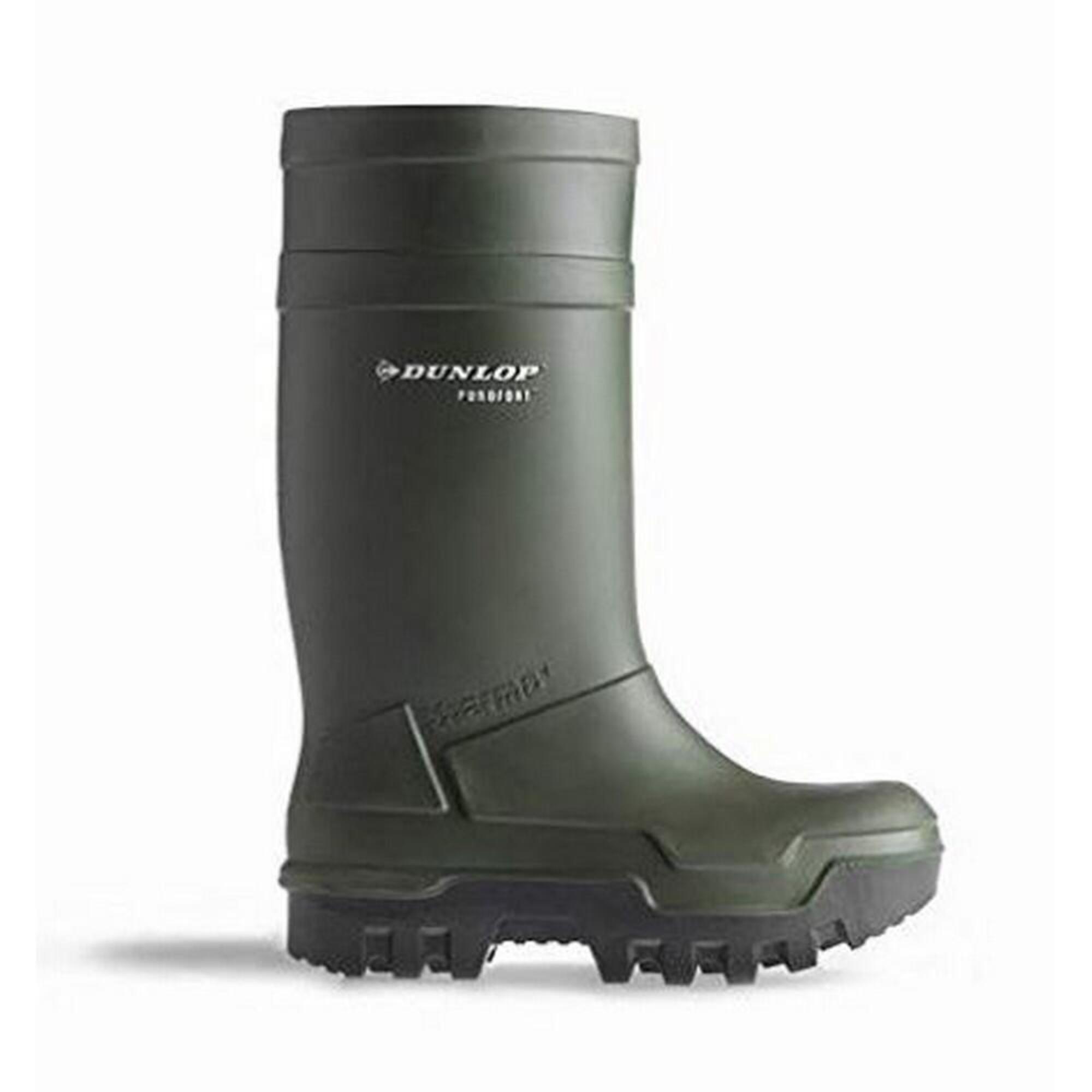 Adults Unisex Purofort Thermo Plus Full Safety Wellies (Green) 2/2