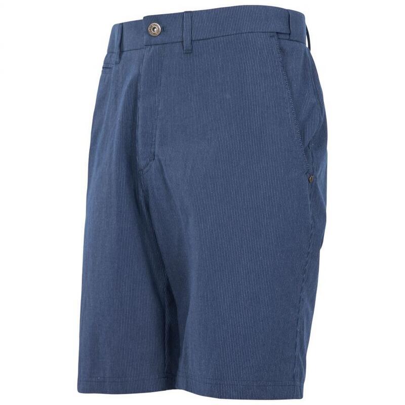 Atom Freizeit Shorts Herren Marineblau gestreift