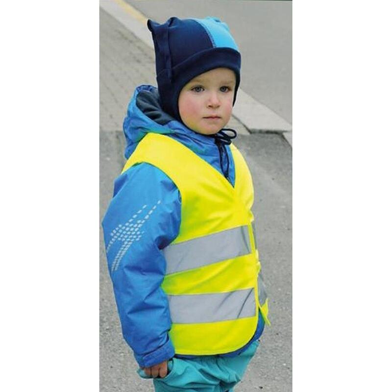 Gilet de sécurité enfant jaune avec bandes réfléchissantes 75x75