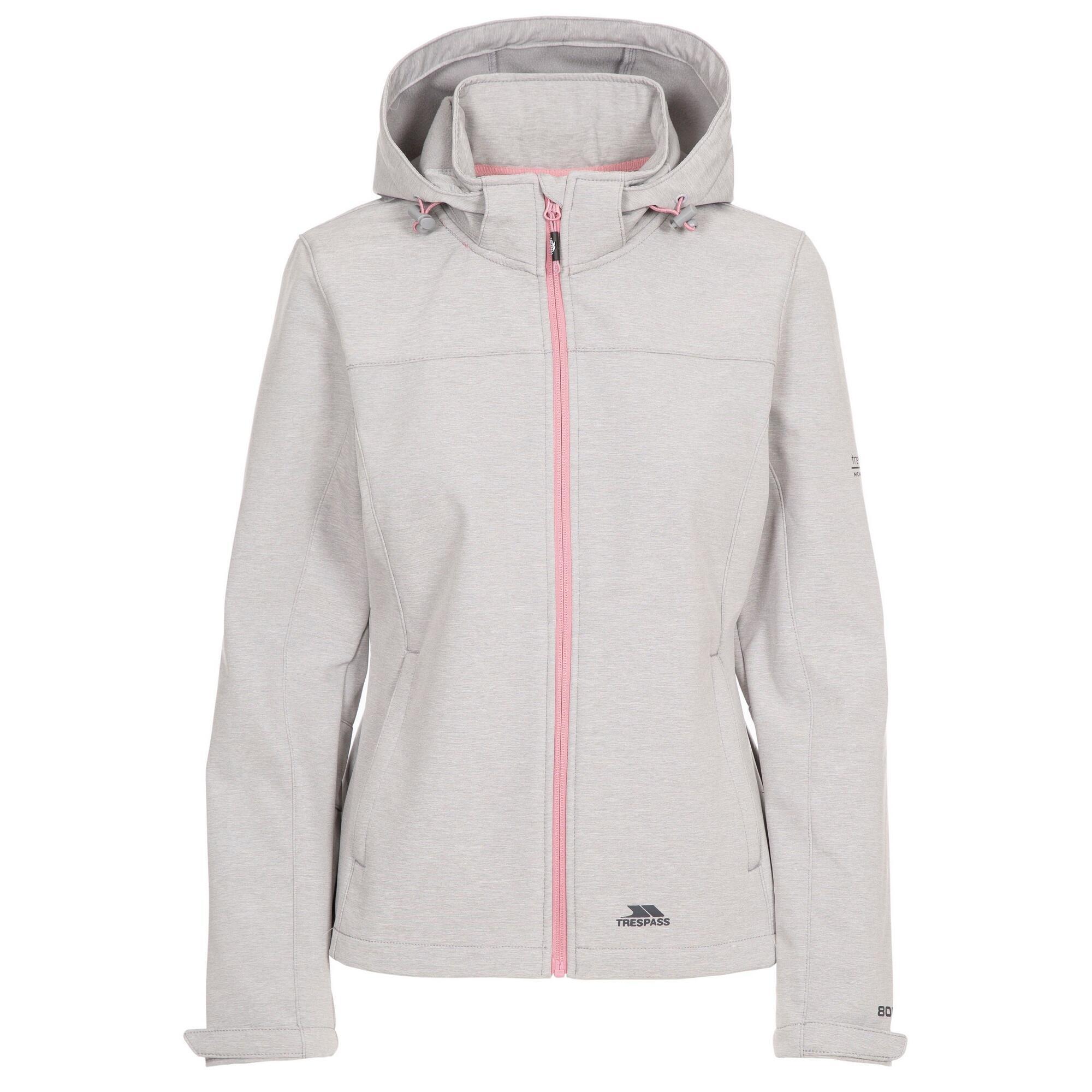 TRESPASS Womens/Ladies Leah Waterproof Softshell Jacket (Platinum Marl)