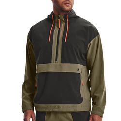 Veste Kaki Homme Under Armour Rush Woven Popover