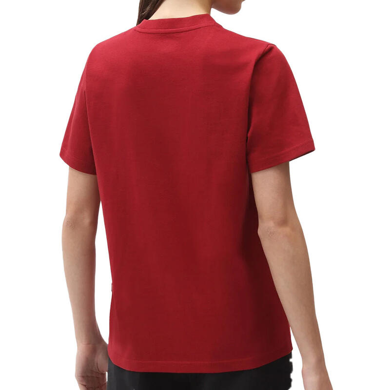 T-shirt Rouge Femme Dickies Icon Logo