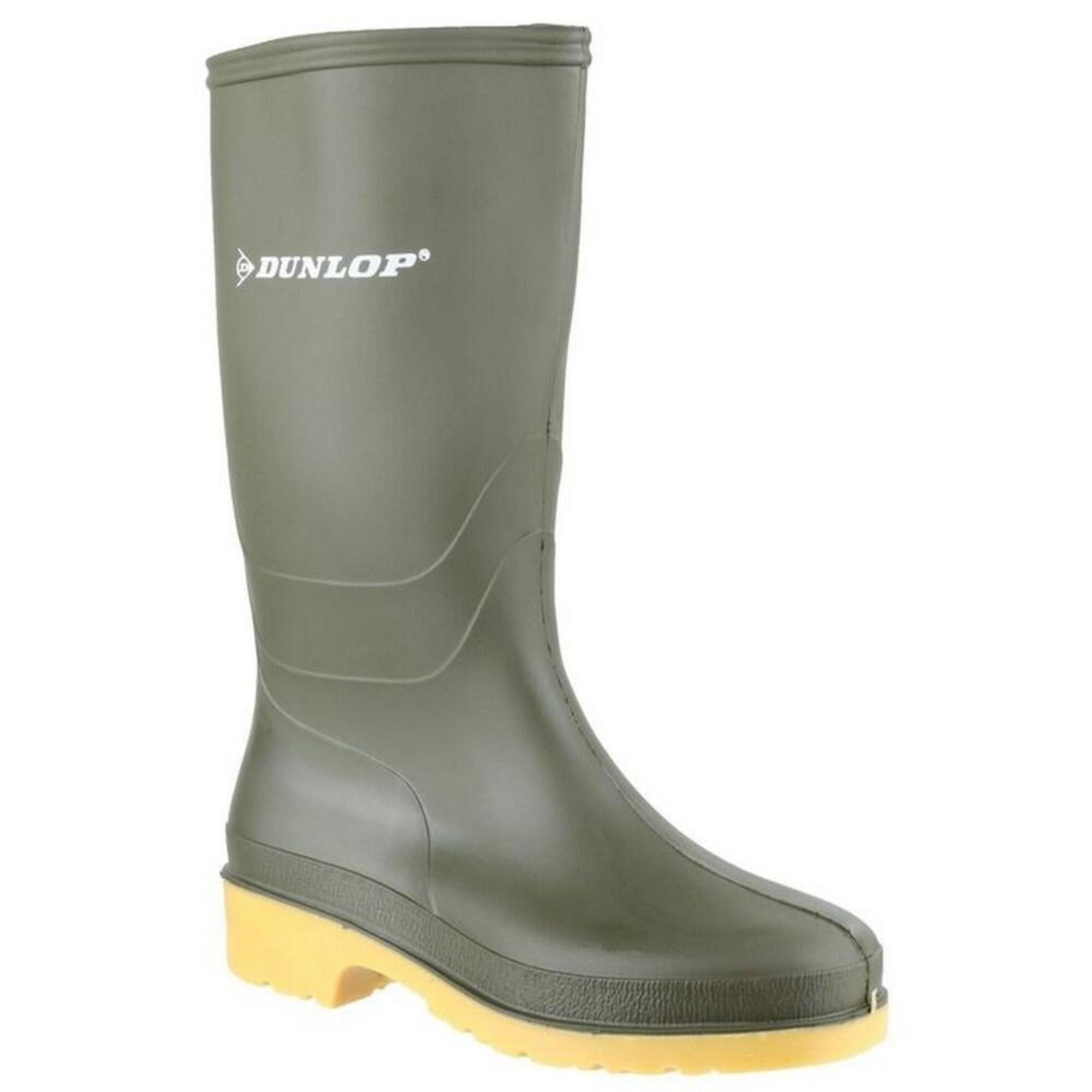 Childrens/Kids Dull Wellies (Green) 1/4