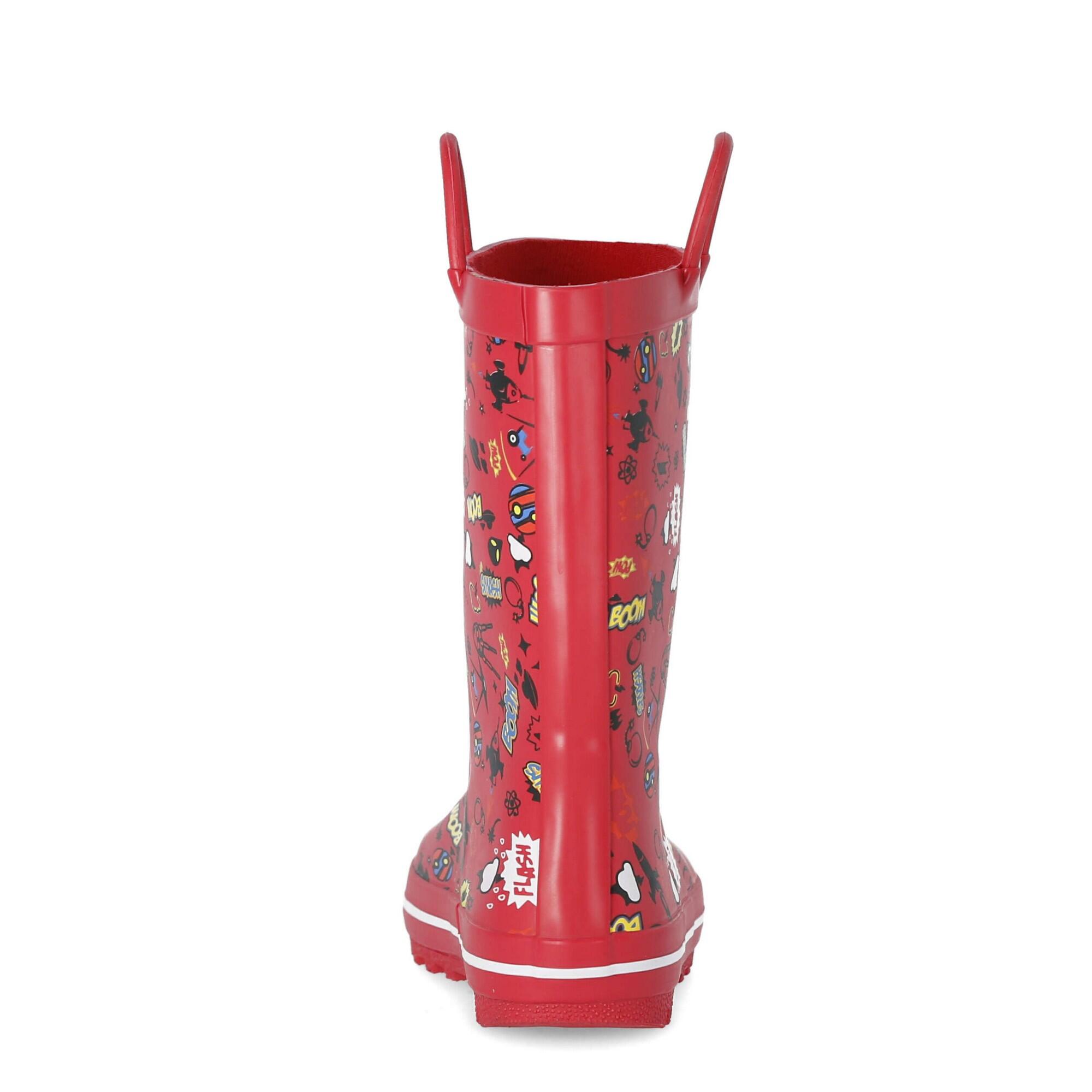Botas de Agua Apolloton para Niños/Niñas Rojo 2/5