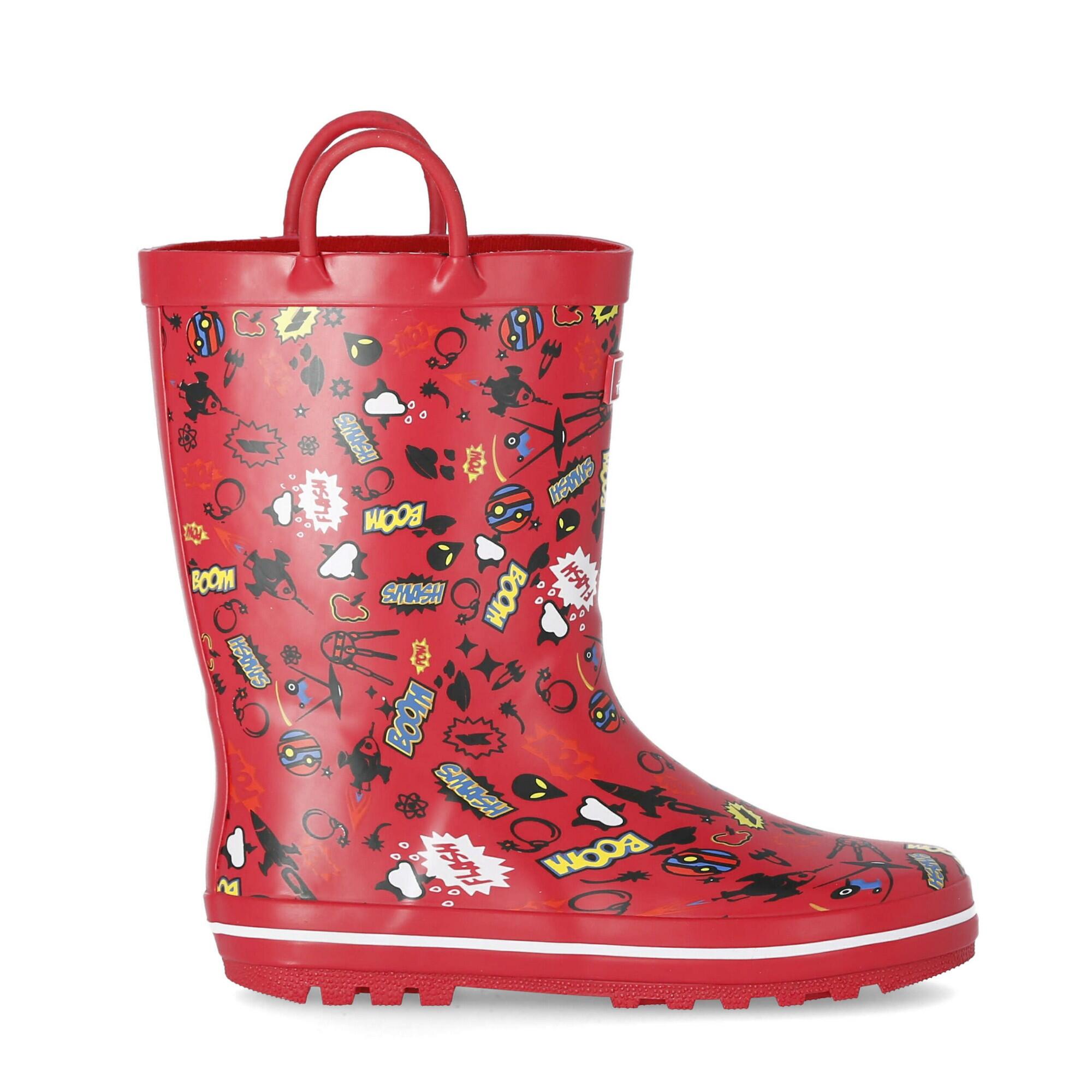 Botas de Agua Apolloton para Niños/Niñas Rojo 4/5