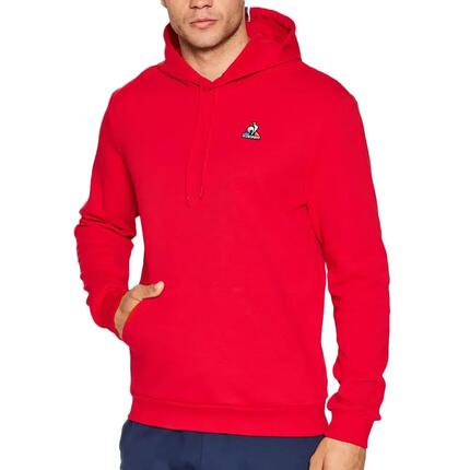 Sweat à Capuche Rouge Homme Le Coq Sportif Essential N°1