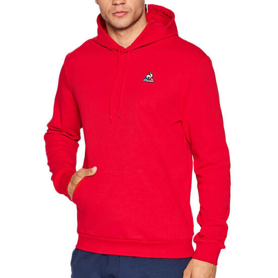 Sweat à Capuche Rouge Homme Le Coq Sportif Essential N°1
