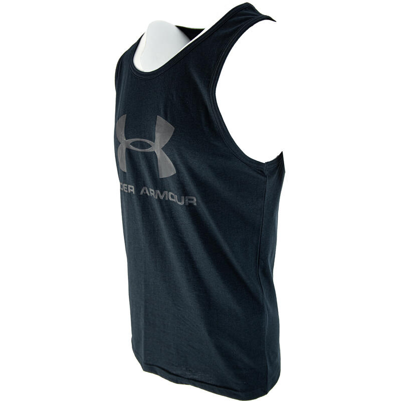 Camiseta Under Armour Sportstyle Logo Tank, Negro, Hombres