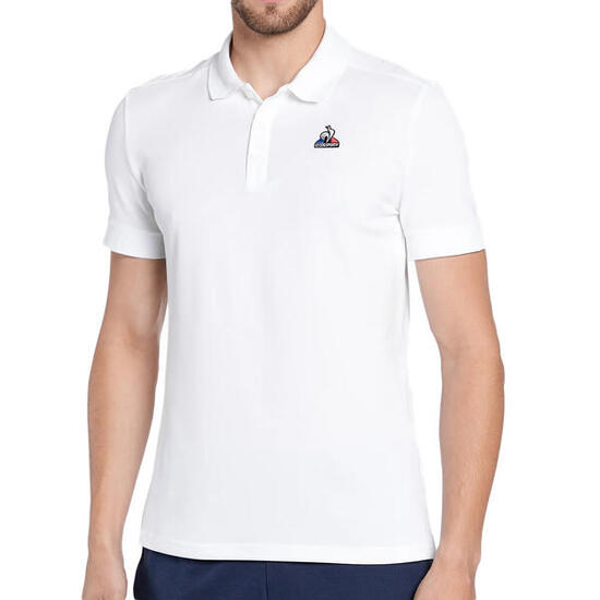 Polo Blanc Homme Le Coq Sportif Essential N°1