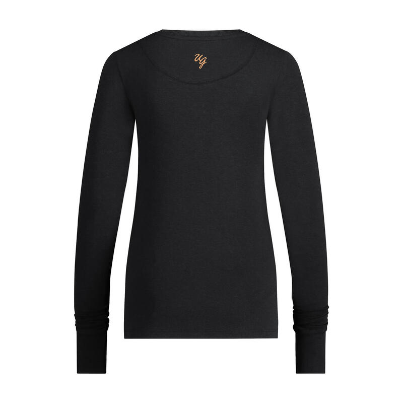 Zachte loose fit OM longsleeve Shirt - Karuna -Zwart