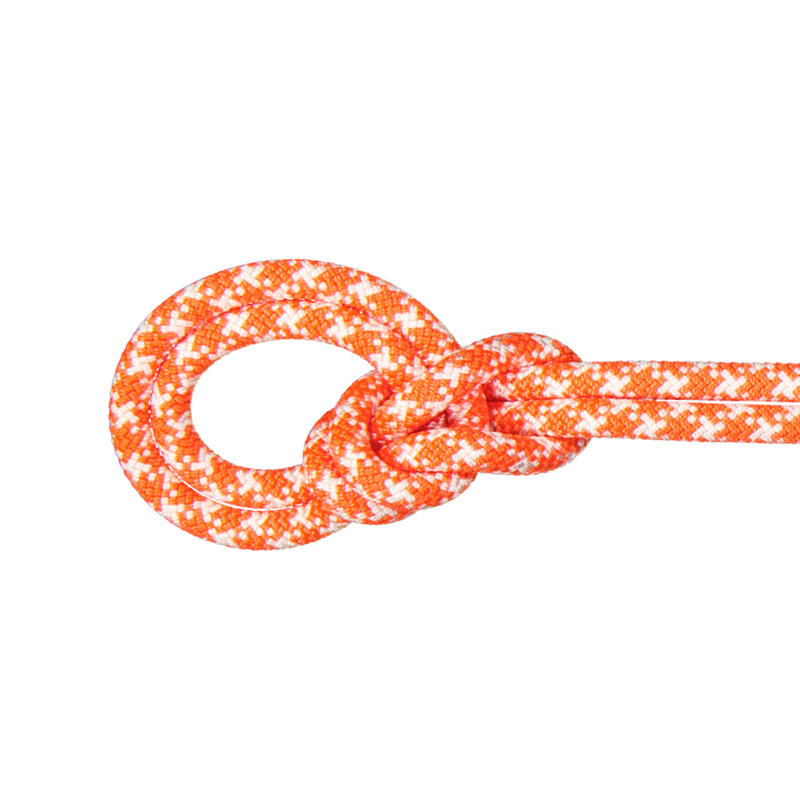 Einfachseil 9.5 Crag Classic Rope vibrant orange-white