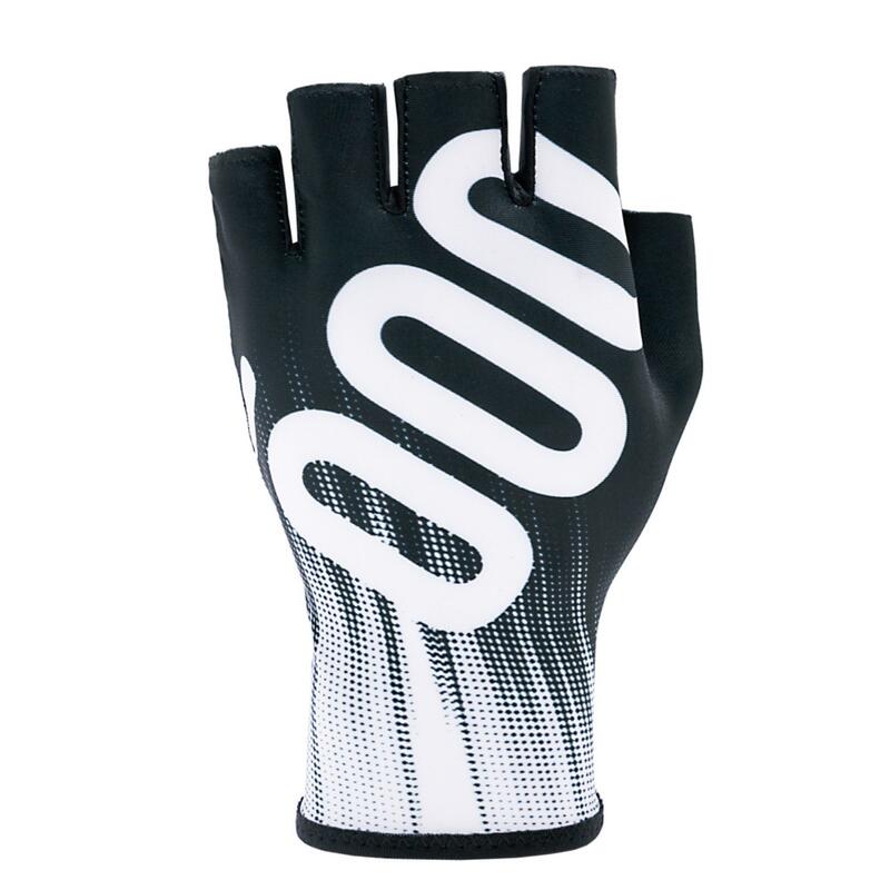 Guantes de Ciclismo Cortos Aero Negros Unisex Aero Factory Road Mooquer