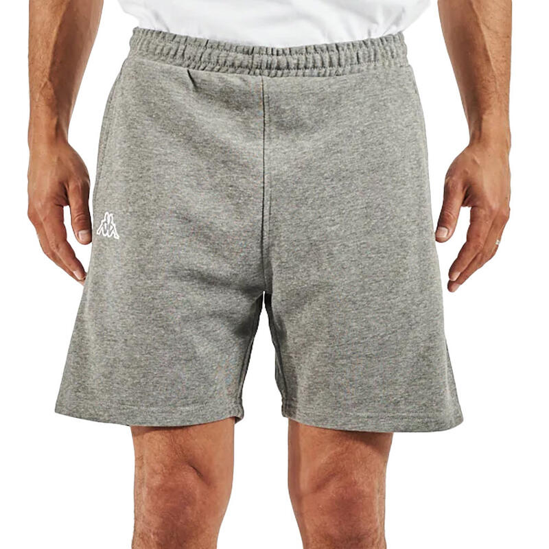 Pantalones Cortos Deportivos para Hombre Kappa Gris