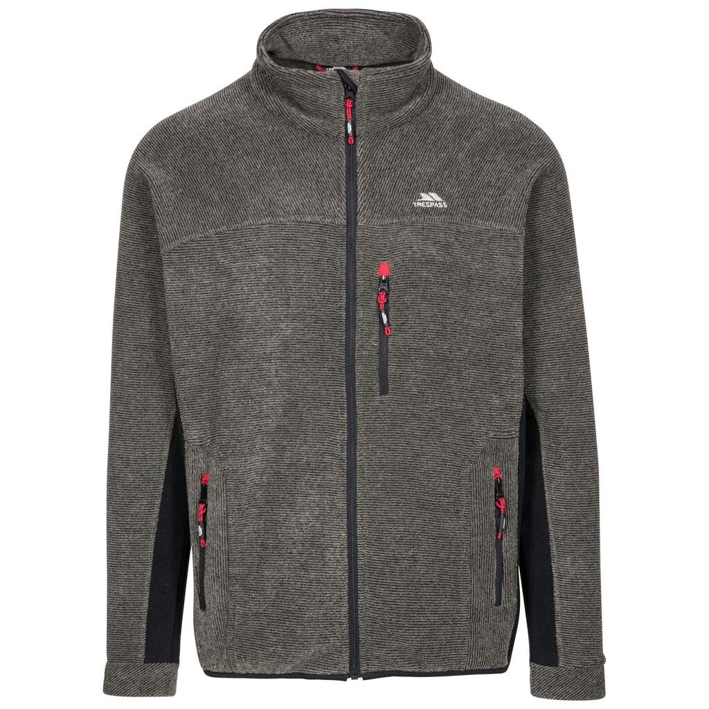 Mens Jynx Full Zip Fleece Jacket (Olive Stripe)