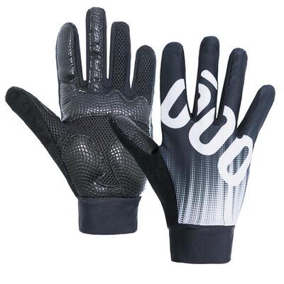 Lange fietshandschoenen mtb gravel zwart unisex rock factory mooquer