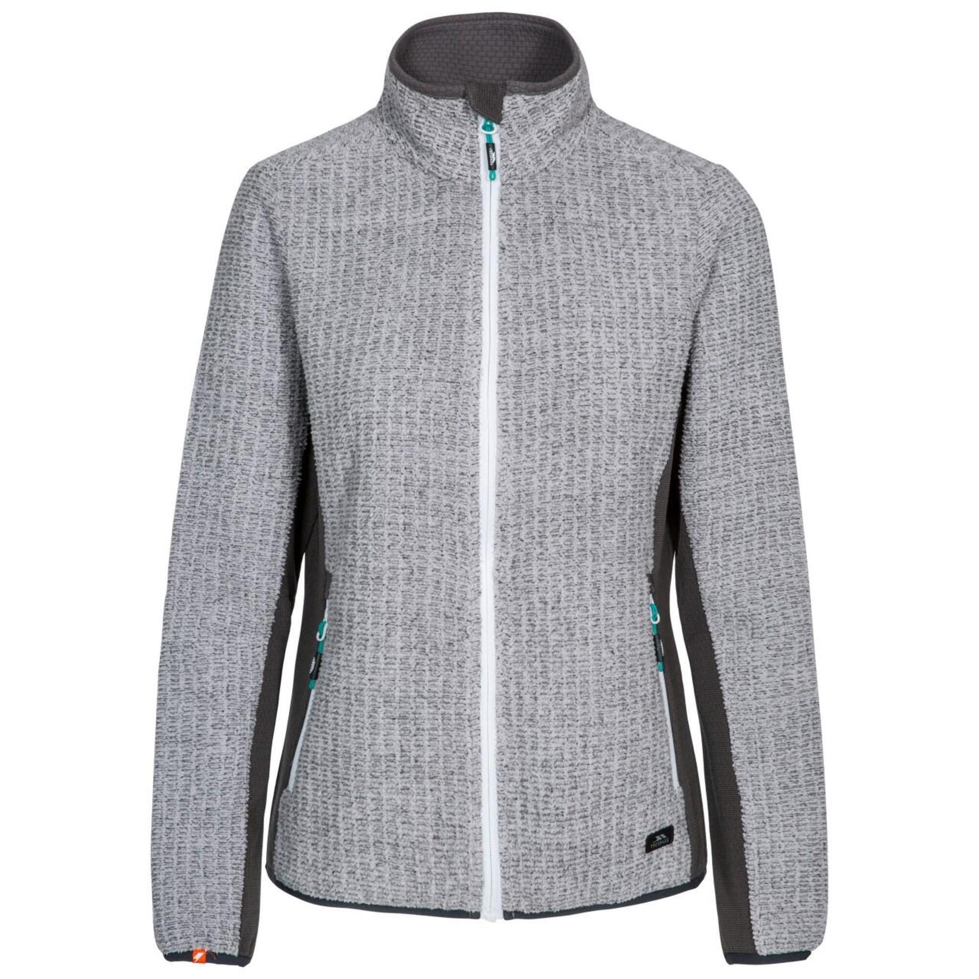 Trespass - Veste Polaire Liggins Femme (gris Chiné) - Polaire - Gris - 52 2xl - Decathlon