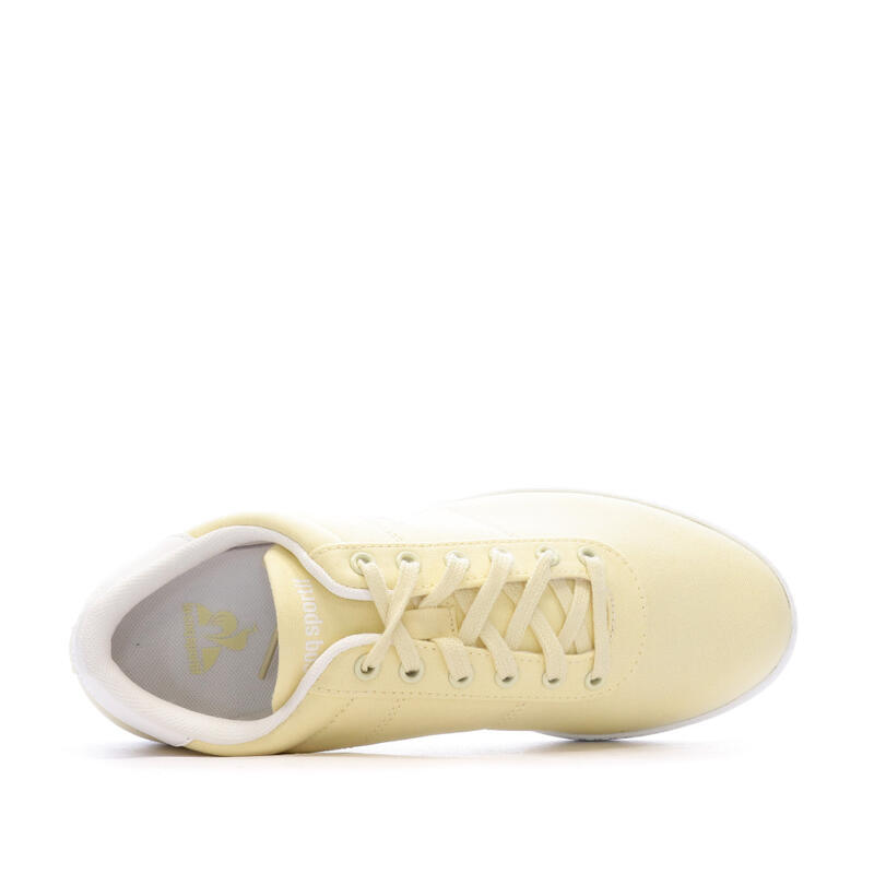 Baskets Jaune Femme Le Coq Sportif Court One W