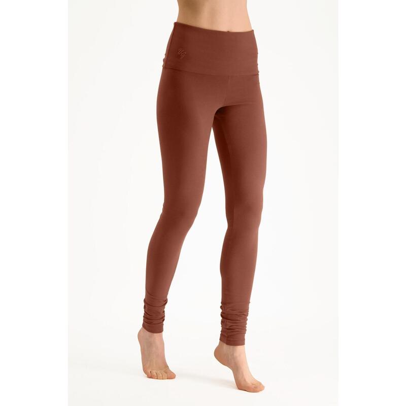 Shaktified - Legging de yoga confortable avec Bordure en revers - Mokka