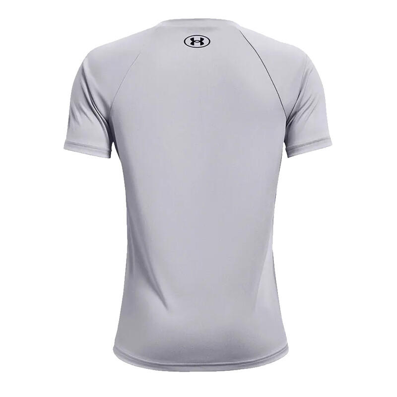 Camiseta de Manga Corta Infantil Under Armour Tech Big Logo Gris