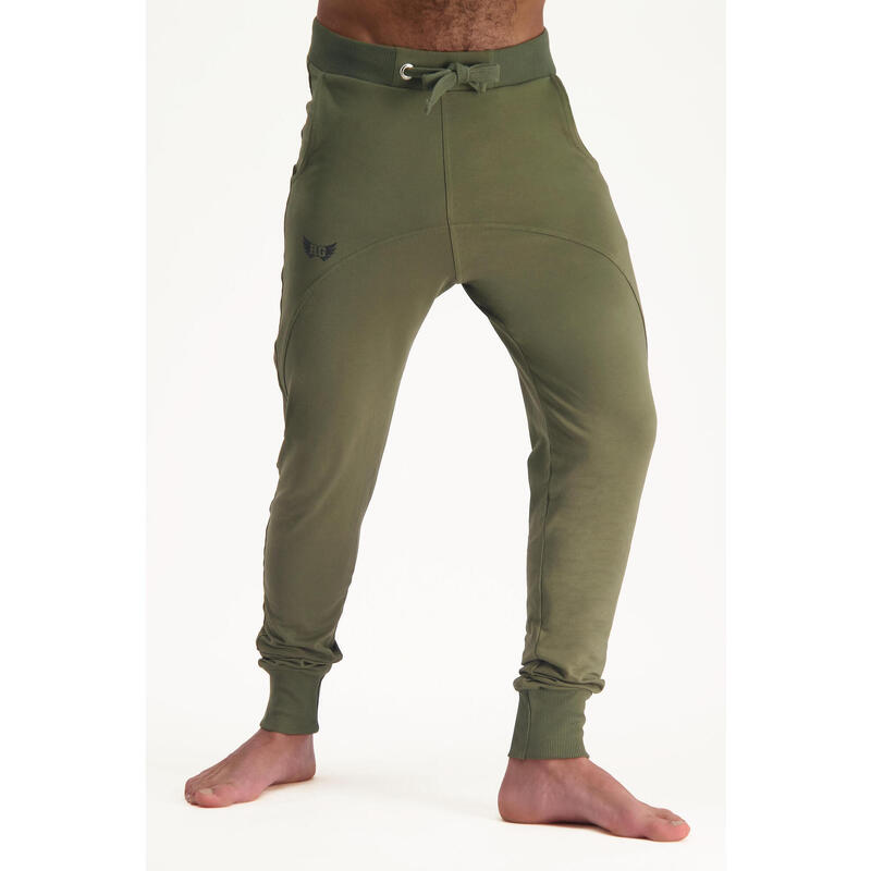 ACHAMANA Yoga Broek Slim Fit Grijs - Yoga kleding voor mannen Sacred Tattoo