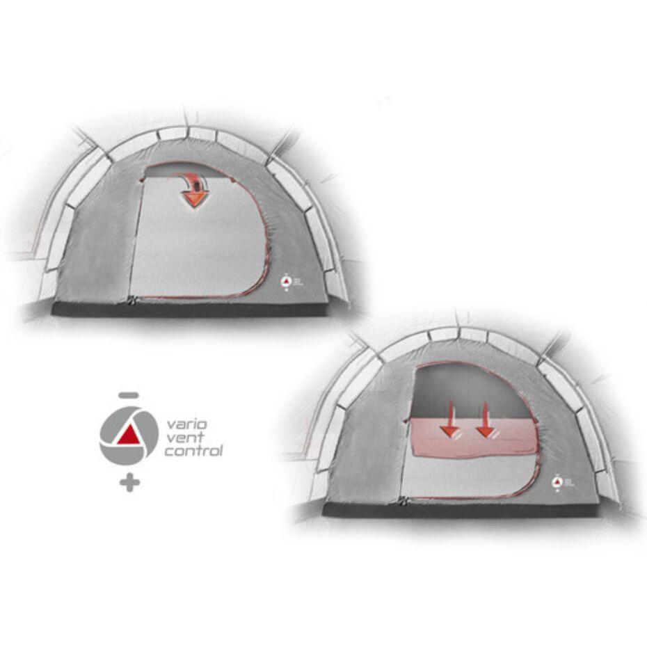 Tenda a cupola Santiago 5 persone familiare da Campeggio grande vestibolo 6/8