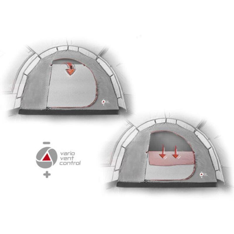 Kuppelzelt Santiago 5 Personen Familienzelt Camping Zelt Groß Vorraum