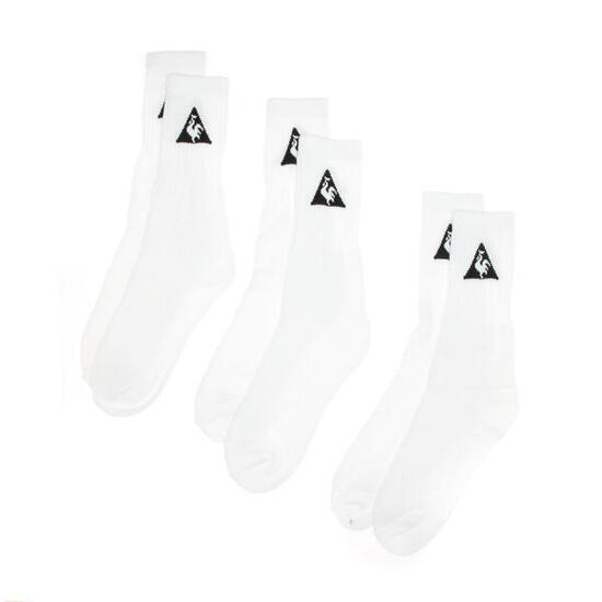 X3 Paires de Chaussettes Blanches Homme Le Coq Sportif K6018