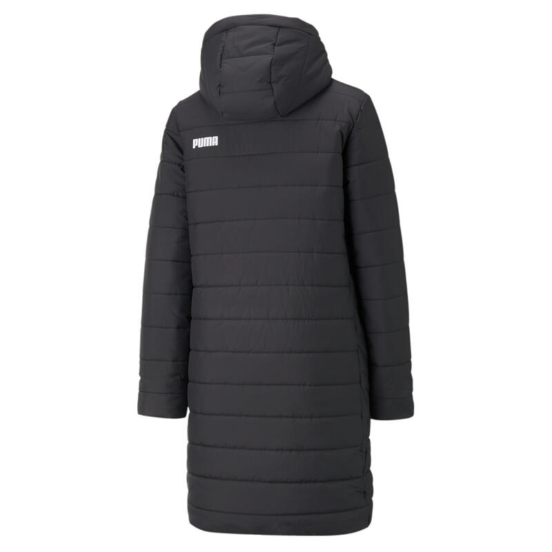   Essentials - Abrigo acolchado, ligero y resistente al  agua con capucha para mujer, color negro, talla XS : Ropa, Zapatos y Joyería