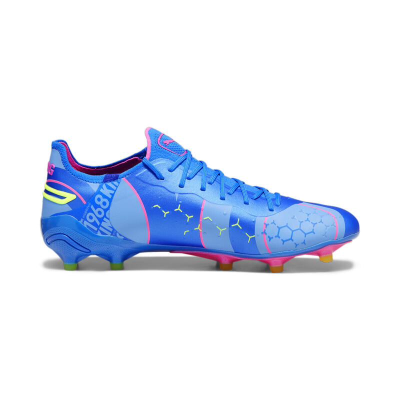 KING ULTIMATE ENERGY FG/AG Fußballschuhe Herren PUMA Ultra Blue Luminous Pink