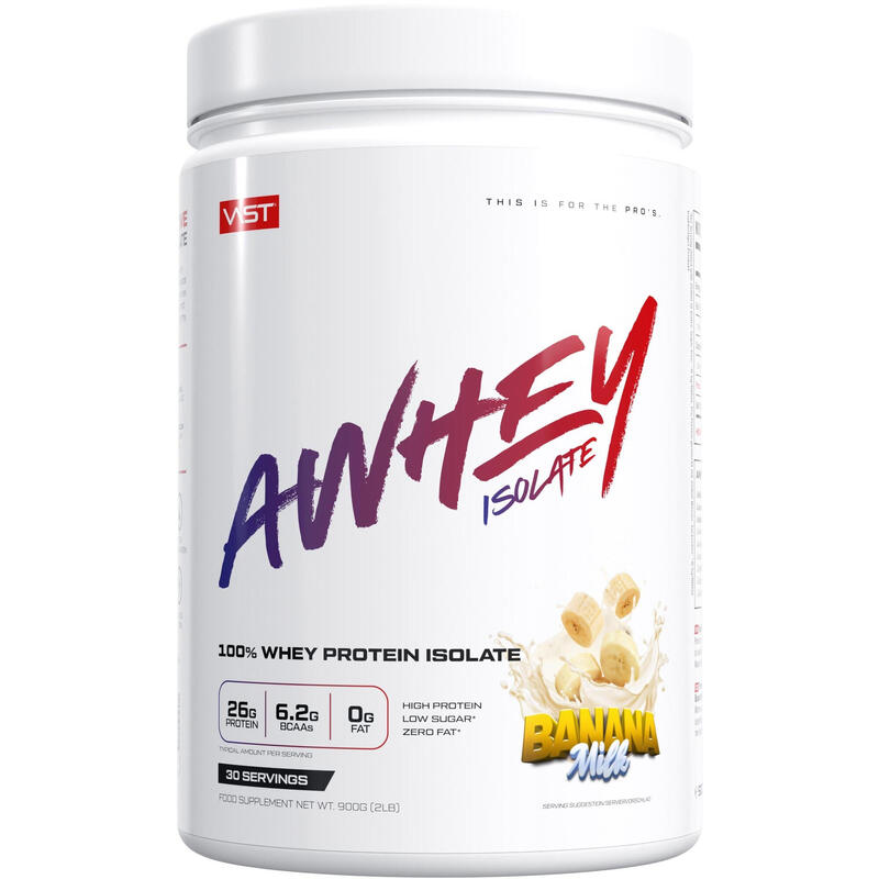 AWHEY Isolate - Maximale Biologische Wertigkeit - Banana Milk (900g)