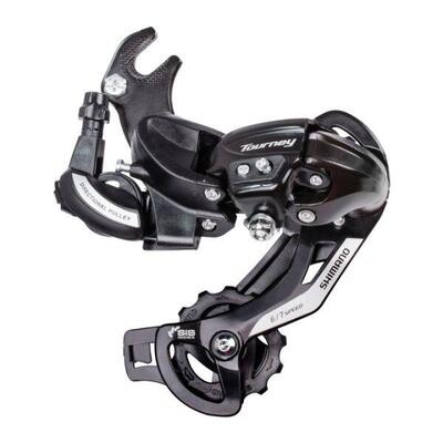 Shimano Tourney TY500 6/7-Gang Schaltwerk mit Haken - Schwarz