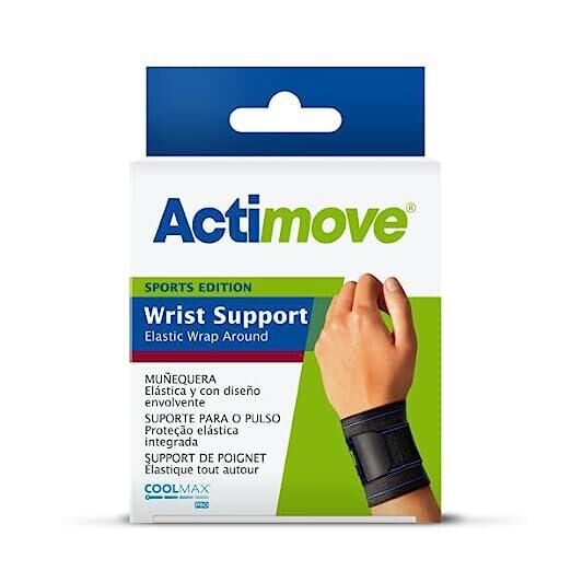 ACTIMOVE Actimove - Sports Edition - Elastic Wrist Support - Black - Universal