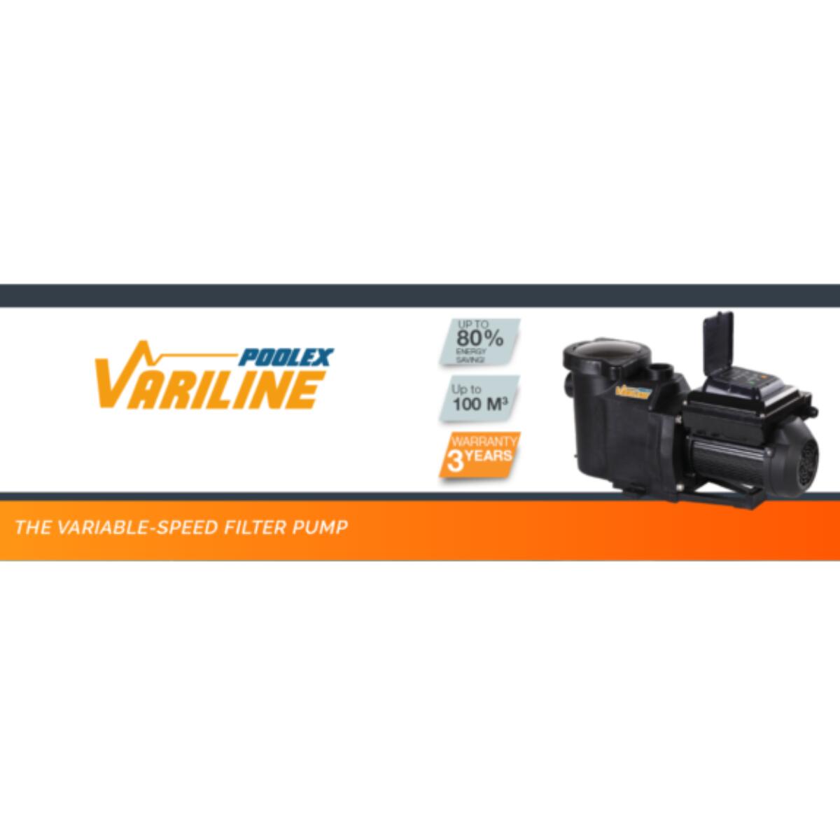 Bomba de filtración para piscina de hasta 100 m3 - Poolex Variline 20P - 24,3 M³ 3/5