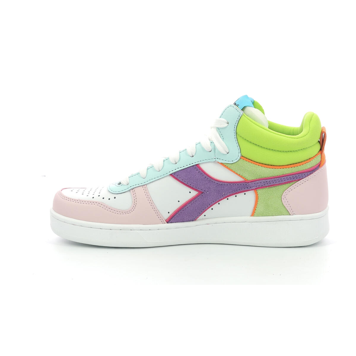 Diadora Magic Basket Demi Wn 501.188552 01 C9736 White/Potpourri/Blue Gras 4/6